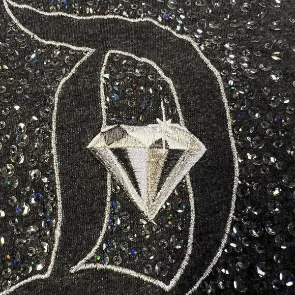 Disney Parks Disneyland 60th Diamond Celebration Sweatshirt XL Sequin Sparkle - Picture 8 of 16